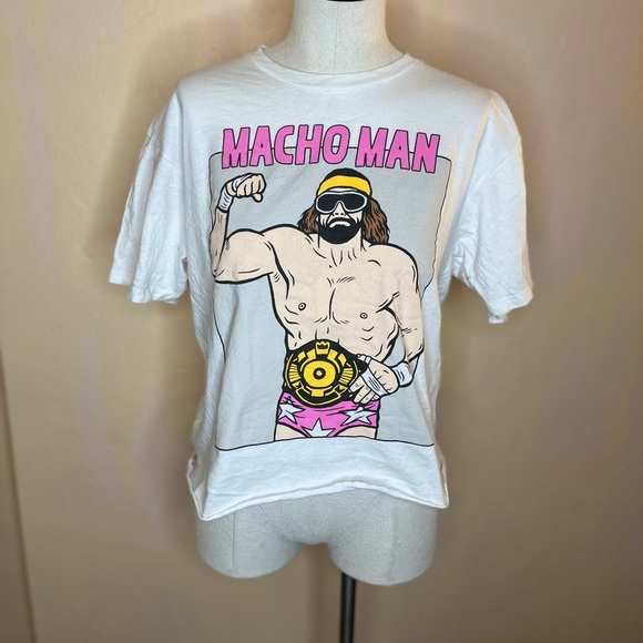 Homage X Wwe Wrestling Cropped Tshirt 